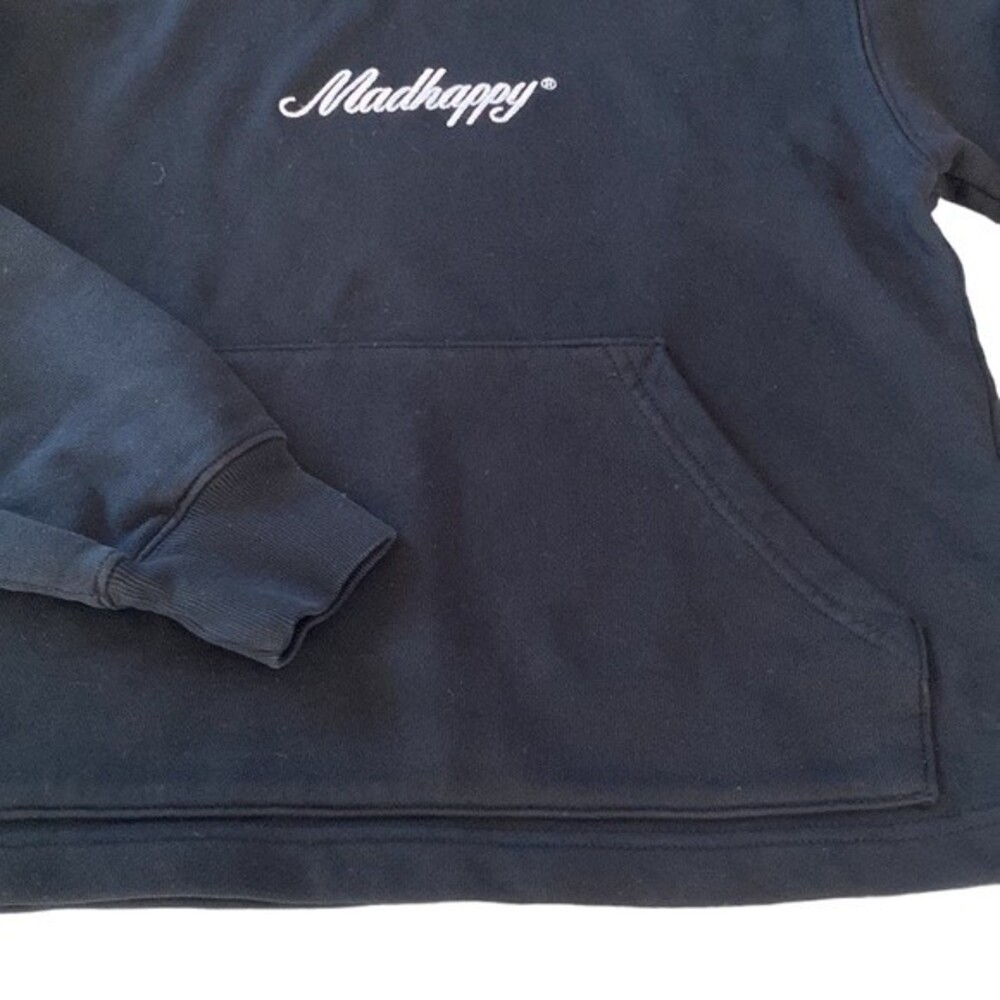 Madhappy New! Classic Universal Crop Hoodie Signature Hood-Stitch Embroidered - Picture 13 of 14